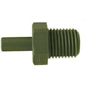 A 1/4 x 1/4 plastic stem x male iron pipe adapter - 1/4 x 1/4 Plastic Stem x Male Iron Pipe Adapter