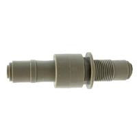 Durable plastic stop valve push-fit connection for reliable fluid or air line shutoff – 1/4 Tube Stop Plastic Valve
