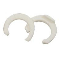White 1/4 locking clips made of plastic, designed to secure push-in fittings - 1/4 Locking Clip
