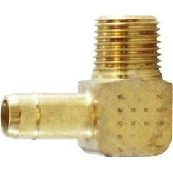 1/8 Barb x 1/4-28 Male Iron Pipe Elbow