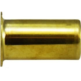 A brass insert, cylindrical in shape, designed for use in fluid systems and hose connections - 5/16 Brass Insert .232 Outside Diameter .50 Length