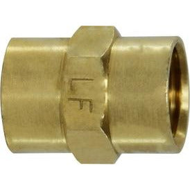 Lead-free brass coupling for safe female iron pipe connections – 1/8 Female Iron Pipe Brass Coupling Lead Free
