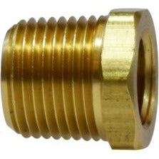 Light-pattern barstock bushing for secure male-to-female iron pipe connections – 1/4 x 1/8 Male Iron Pipe x Female Iron Pipe Barstock Bushing-Light Pattern