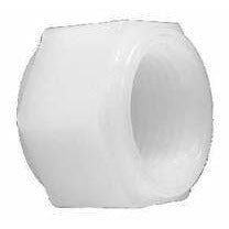 A white nylon cap designed to seal the end of a male-threaded pipe or fitting. 1/4 White Nylon Cap