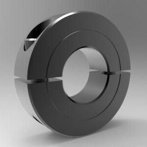 1-1/4" Two-Piece Split Clamp-Type Shaft Collar, Heavy Duty Style, Steel