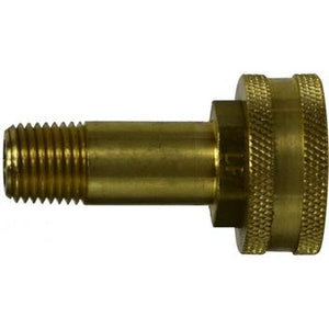 A brass garden hose adapter - 3/4 x 1/2 Female Garden Hose x Male Iron Pipe Swivel Adapter Lead Free