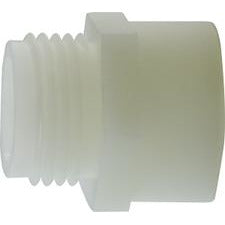 3/4 Male Garden Hose x 1/2 Female Iron Pipe White Nylon Adapter