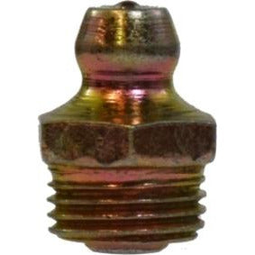 A stainless steel national pipe taper grease fitting with a threaded end - 1/8-27 National Pipe Taper Stainless Steel Grease Fitting