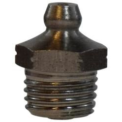 A stainless steel grease fitting with secure fit threading, designed for industrial and automotive applications - 1/4 Stainless Steel Grease Fitting