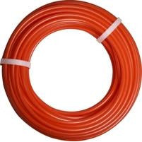 A coil of orange air brake tubing - 1/4 Orange - Air Brake Tubing 50 Feet