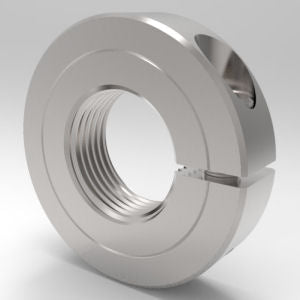 7/8"-14 UNF/UNC Threaded Shaft Collar One-Piece Split Clamp-Type, Stainless