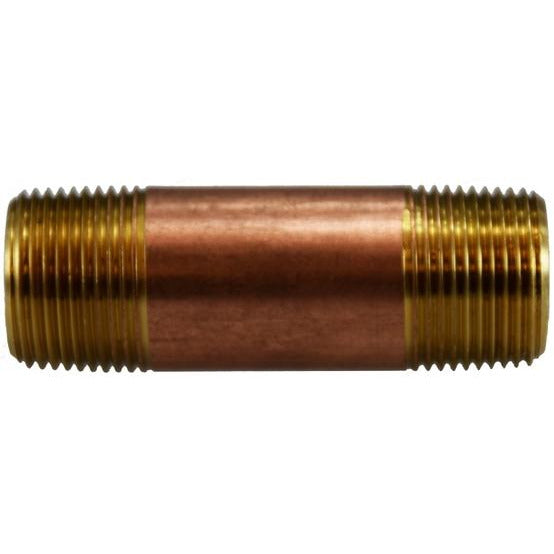 3/4 x 11 Red Brass Nipple