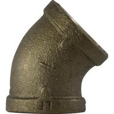 A bronze 45 degree elbow pipe fitting with FPT connections - 3 Lead-Free Imported 45 Degree Elbow