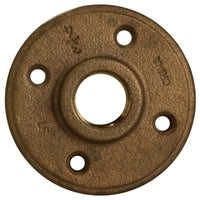 A brass floor flange with multiple mounting holes - 1-1/2 Brass Floor Flange Lead-Free