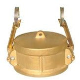 A gold-colored brass dust cap with a visible hinge mechanism.