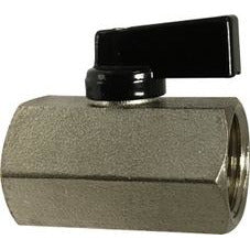 1/4 Female x Female Chrome Economy Mini Ball Valve
