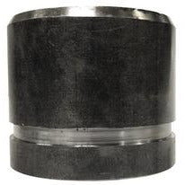 Black steel seamless pipe nipple with a grooved end and a beveled end - 2 x 3 Thread x Bevel Schedule 40 Black Nipple