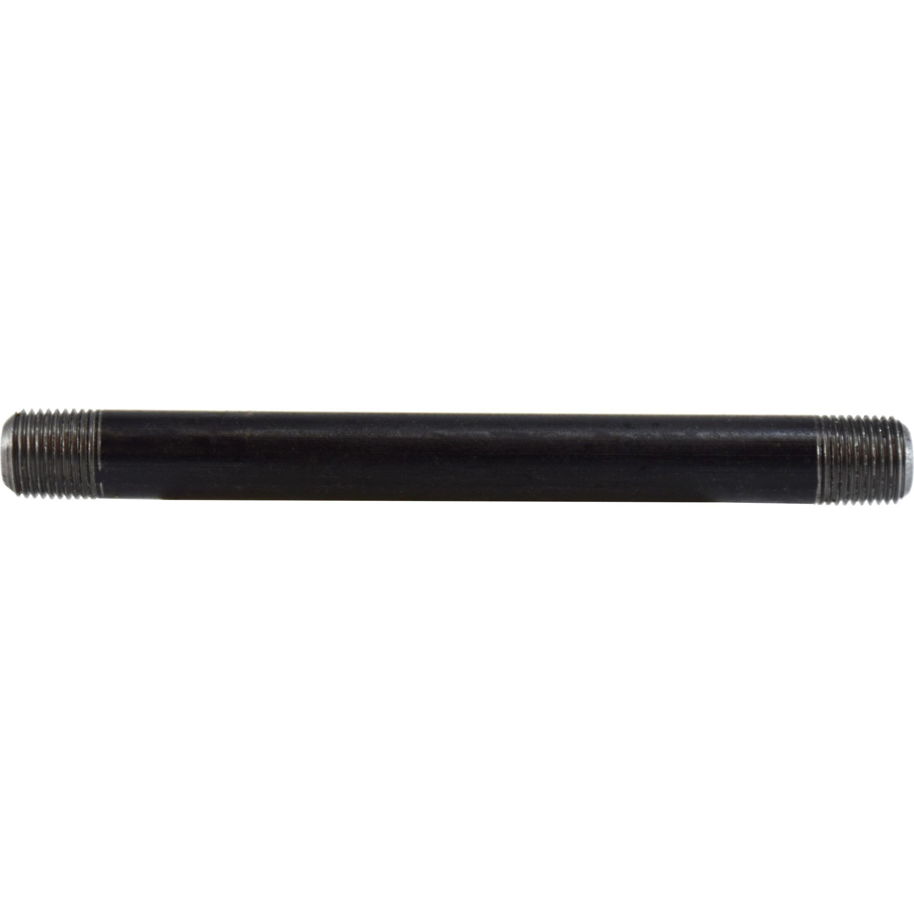 A black seamless schedule 80 steel black nipple pipe fitting - 1/8 x 9 Extra Heavy Seamless Schedule 80 Black Nipple