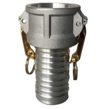 Camlock Part C coupler with locking arms 2 Part C Aluminum 90 Degree Elbow