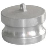 2-1/2 Female Adapter x End Plug Type Dust Plug - Aluminum