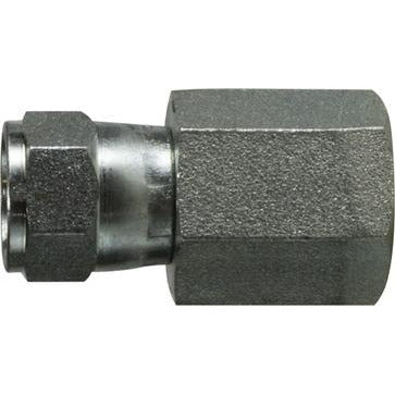 Female swivel fitting, 1-7/8-12 x 1-1/2 Female Joint Industry Council