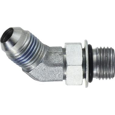 Right-angle 45-degree elbow connector 1-7/8-12 Male Joint Industry Council x Male O-Ring Boss 45° Elbow Connector