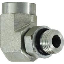 Right-angle ORB elbow 7/16-20 x 7/16-20 Female O-Ring x Male O-Ring 90° Elbow