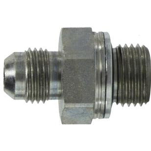 Heavy duty JIC to Metric Threaded Connector for commercial vehicle fittings - 1-5/16 x 3 3 x 2 Joint Industry Council to Metric Threaded Connector