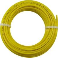 A bundle of yellow Polyethylene tubing - 1/2 Outside Diameter Yellow Polyethylene Tubing