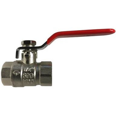 Durable nickel-plated full port ball valve for plumbing systems – 3/4 Nickel Plated Full Port Ball Valve
