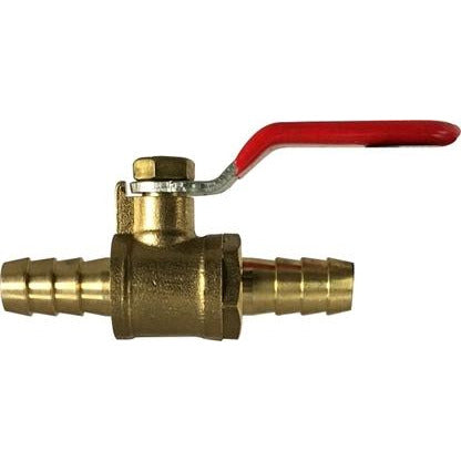 3/8 Hose Barb x Hose Barb Forged Mini Ball Valve
