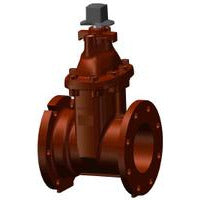 A ductile iron flanged gate valve with a mechanical joint and a non-rising stem 12 Ductile Iron Flanged x Mechanical Joint Gate Valve Non-Rising Stem American Water Works Association C515