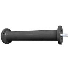 A black ductile iron butterfly valve extension - Butterfly Valve Extension for 2-3 24 Long