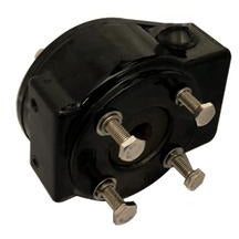 A black cast iron butterfly valve gear operator designed for flow control in industrial applications - Replacement Gear Operator 12 - 9650 Butterfly Valve