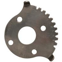 A black metal replacement index plate for a 9650 BFV model - Replacement Index Plate for 4-6 9650 Butterfly Valve