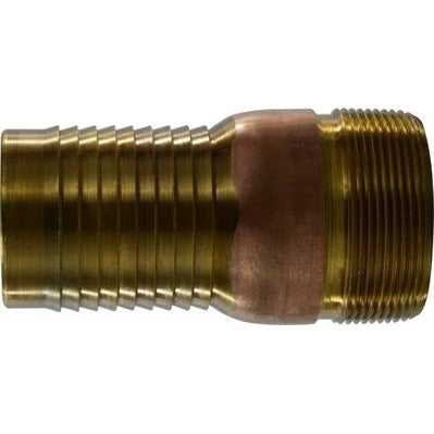 Brass combination nipple with 4 inch connection for lightweight plumbing and industrial applications – 4 Combination Nipple Brass