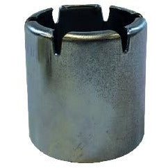 A silver-colored metal crimp ferrule, typically used in plumbing for pipe connections. - 4 x 4-13/16 Crimplok Crimp Ferrule Stainless Steel 304