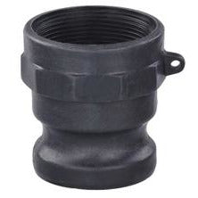 Polypropylene cam and groove adapter - 4 Part A Polypropylene