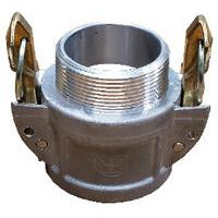 Aluminum self-locking dust cap with male and female connectors 6  Part B Aluminum Self Locking
