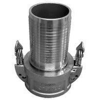 A stainless steel 316 Crimplok self-locking protective cap designed for secure sealing of connectors, ports, and fittings. 2 Part C Stainless Steel 316 Crimplok Self Locking
