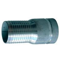 A silver-colored Victaulic plain combination nipple, 2 inches in size, for plumbing use - 2 Combination Nipple Victaulic Plain