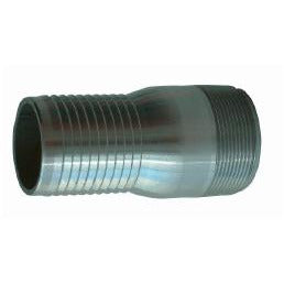 Heavy-duty CrimpLok combination nipple plated with 6 inch connection for industrial hose and pipe assemblies – 6 CrimpLok Heavy Duty Combination Nipple Plated     