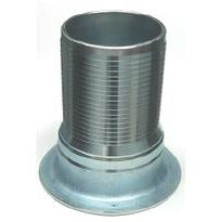 High-strength 2 inch CrimpLok turnback nipple in plain finish for industrial hose assemblies – 2 CrimpLok Turnback Nipple Plain