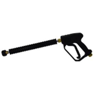 A black spray gun with an extended wand designed for high-pressure - Spray Gun with Extension 5000 PSI, 10.5 GPM, 300F