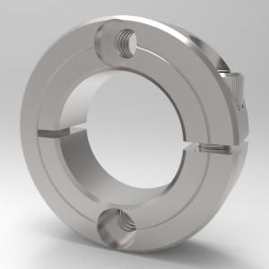 9/16" Face Mounting Shaft Collar One-Piece Split Clamp-Type,Stainless Steel