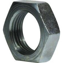 Steel O-ring face seal bulkhead locknut, used to secure ORFS fittings through a panel or bulkhead - 1-3/16-12 O-Ring Face Seal Bulkhead Locknut
