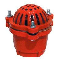 Steel-bodied Foot Valve, used at the inlet of a suction line to prevent fluid backflow and strain solids - 4 Foot Valve