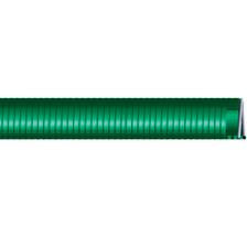 Helix polyvinyl chloride suction hose with included fitting part 3 Saturn Green Helix Polyvinyl Chloride Suction 100' Roll