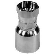 Stainless Steel Straight Swivel Adapter, features a flare seat for a metal-to-metal hydraulic seal and high-grade corrosion resistance - 43 Series 1/4 Hose X -4 Female Joint Industrial Connection