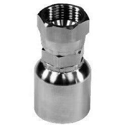 A stainless steel 43 series 1/2 hose x -10 female joint industrial connection adapter. - 43 Series 1/2 Hose X -10 Female Joint Industrial Connection